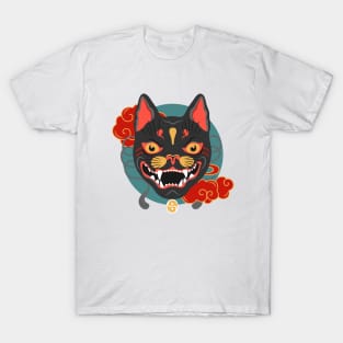 The fierce cat spirit mask T-Shirt